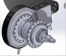 2 Speed hub ADAC for hydraulic disc brake replacement